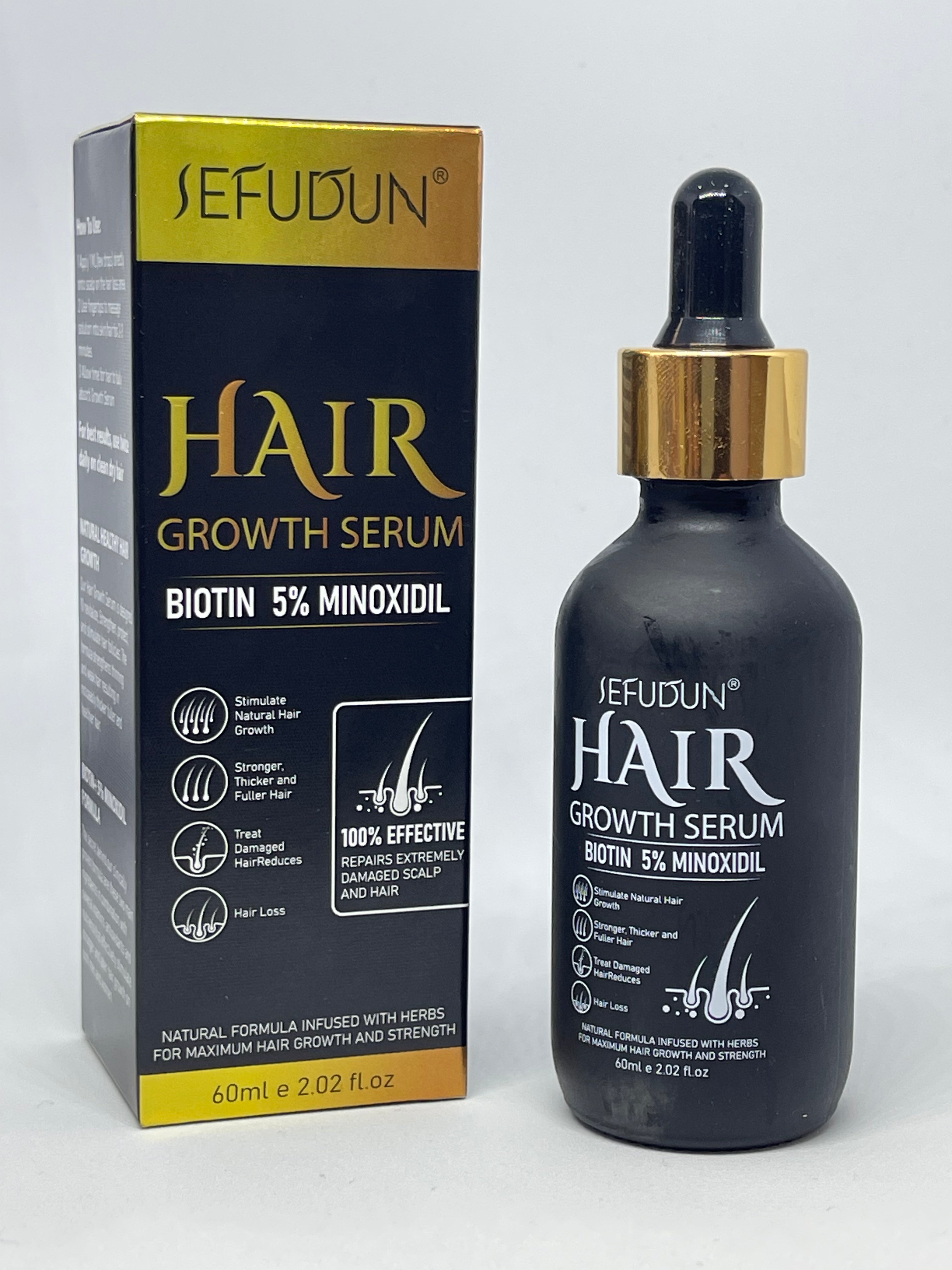 Sérum Croissance des Cheveux Biotine 5% Minoxidil 60ml – MAXIBEAUTE.FR